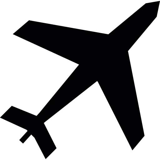 Airplane taking off icon