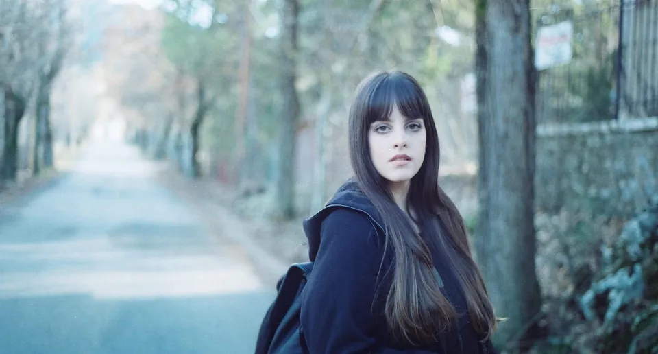 Portrait of a woman outdoors