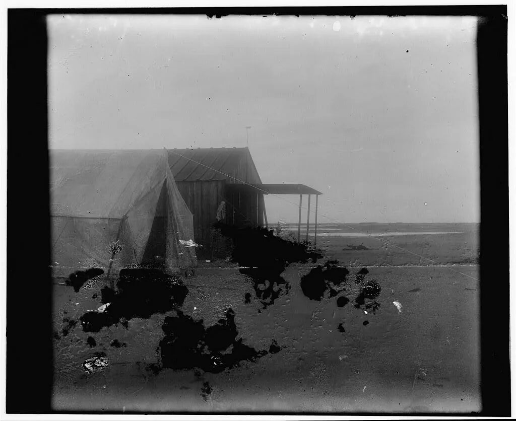 Wright brothers' camp at Kitty Hawk