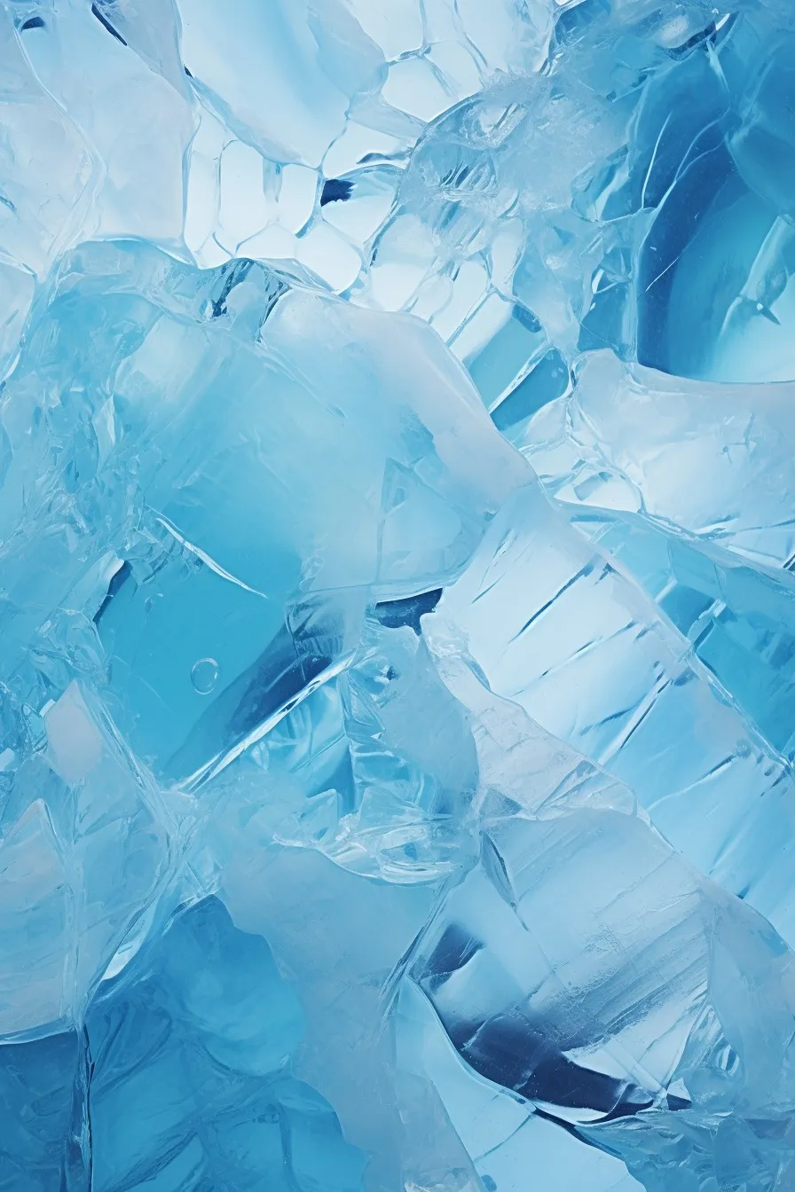 Glacier ice formations