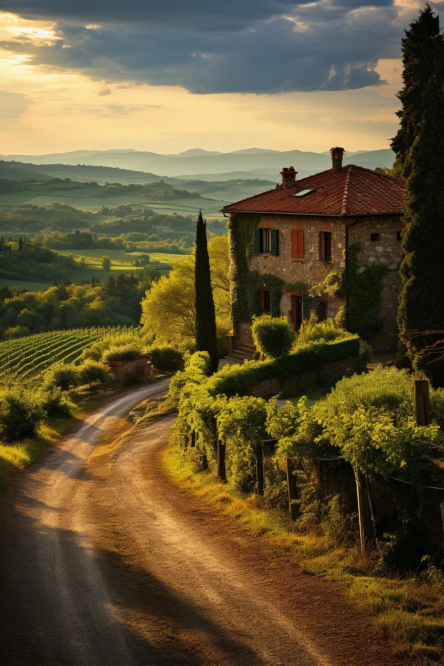 Rolling Tuscan hills