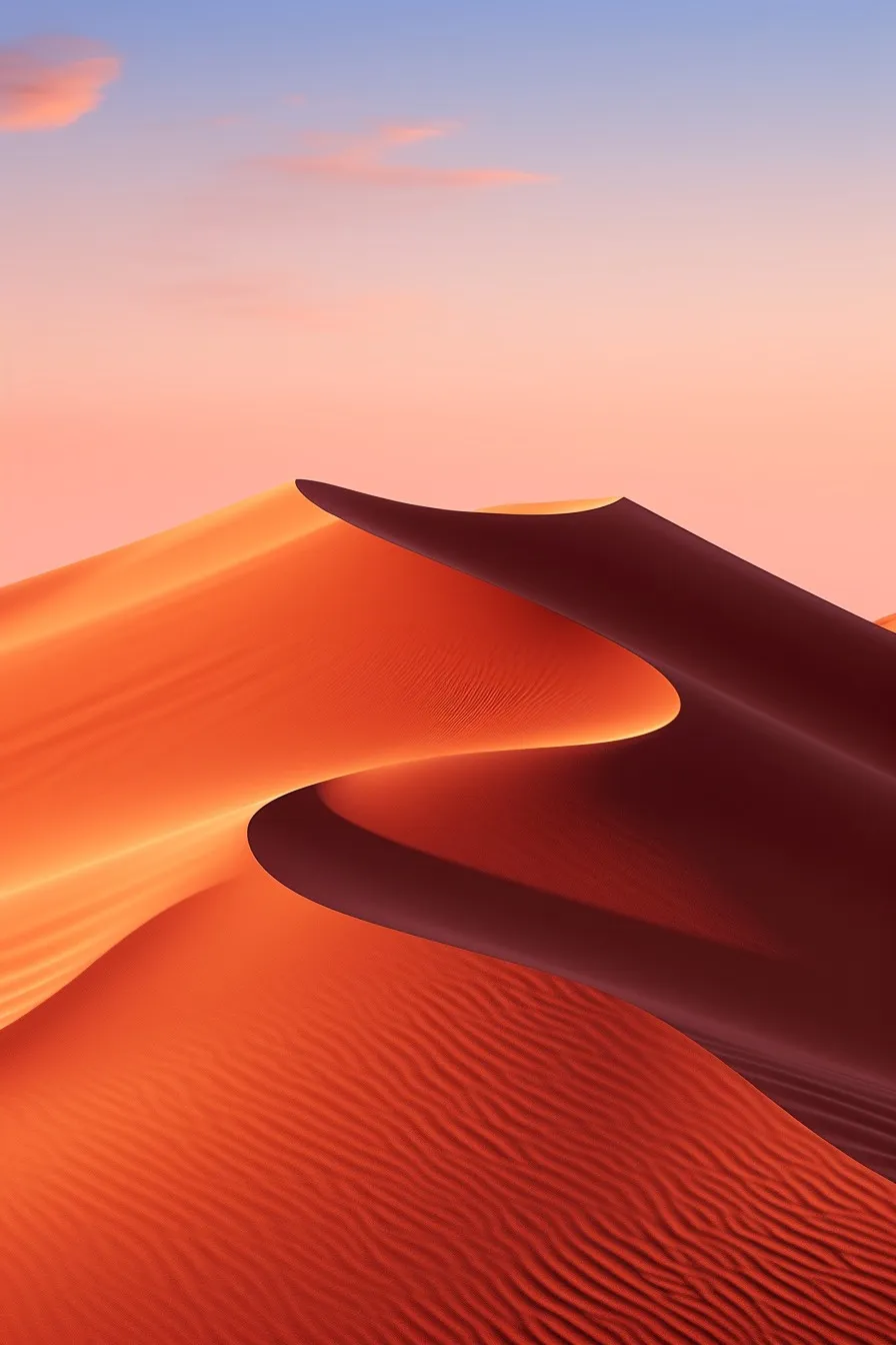 Sand dunes at twilight