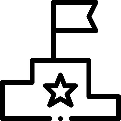 Winner's podium icon