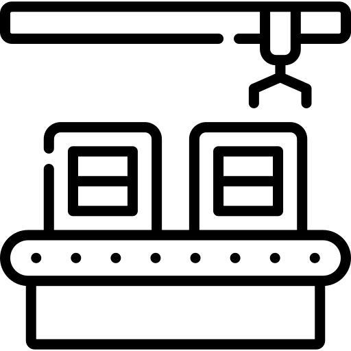 Packaging line icon