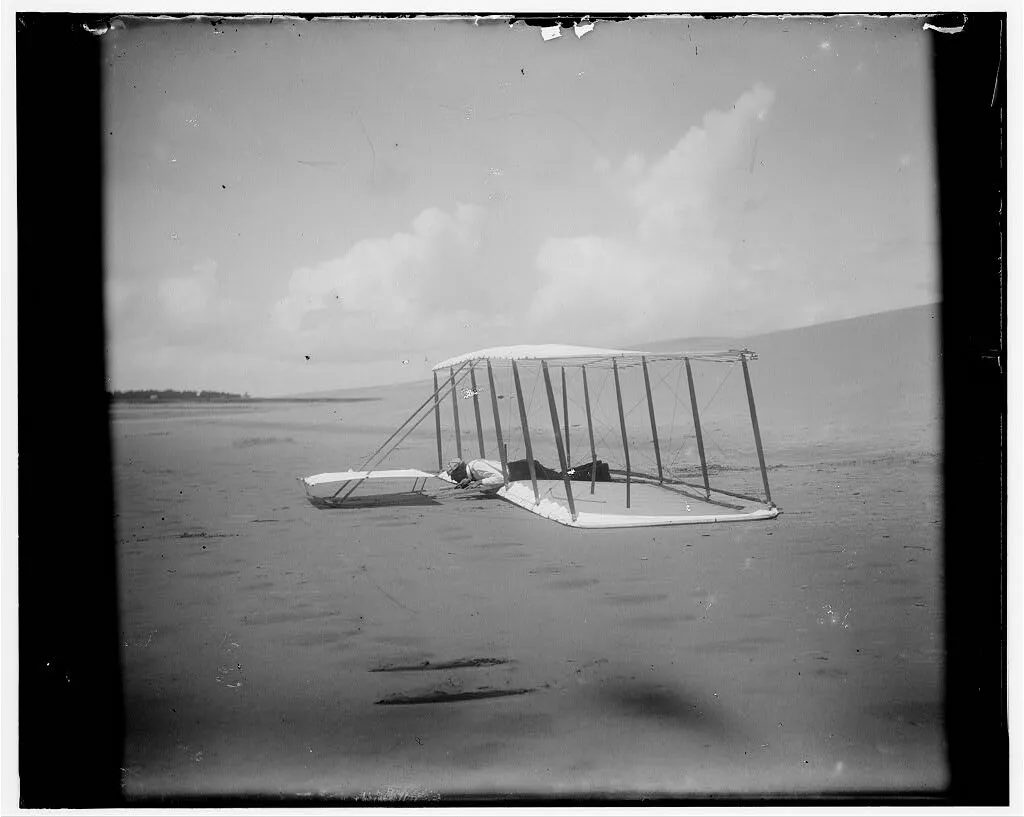Wilbur Wright flying