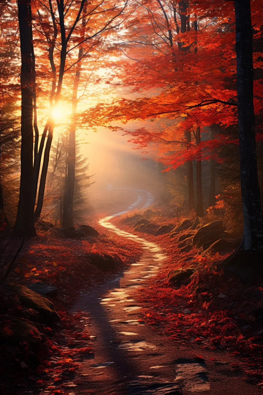 Autumn forest colours