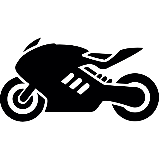 Sports motorbike icon