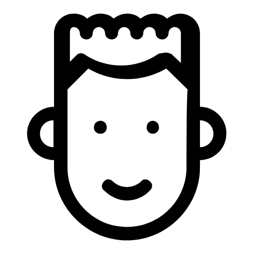Boy with spiky hair icon