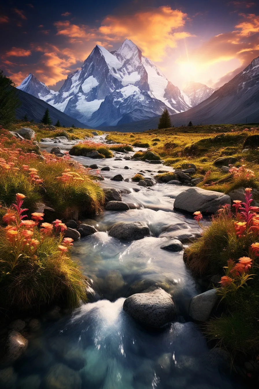 Majestic mountain landscape