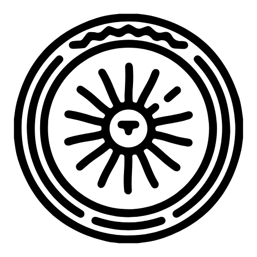 Spoked wheel icon