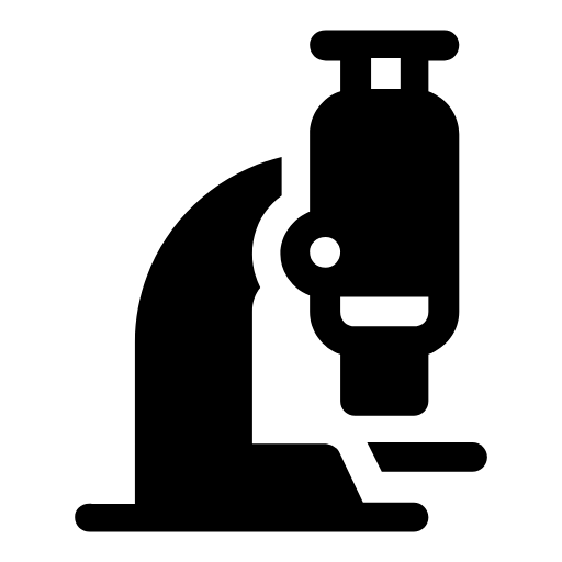 Laboratory microscope icon