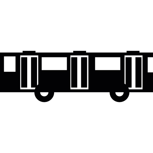 Articulated bus icon