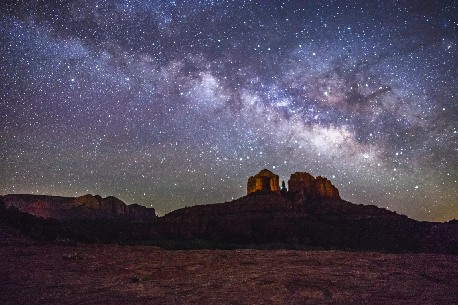 Milky Way over Cathedral Rock, Arizona