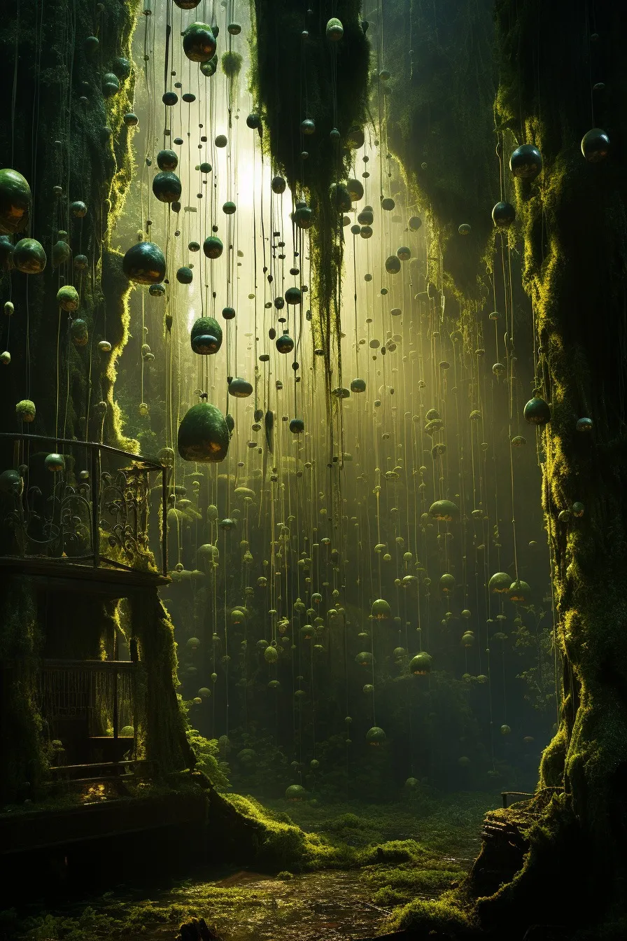 Moss-covered ancient forest