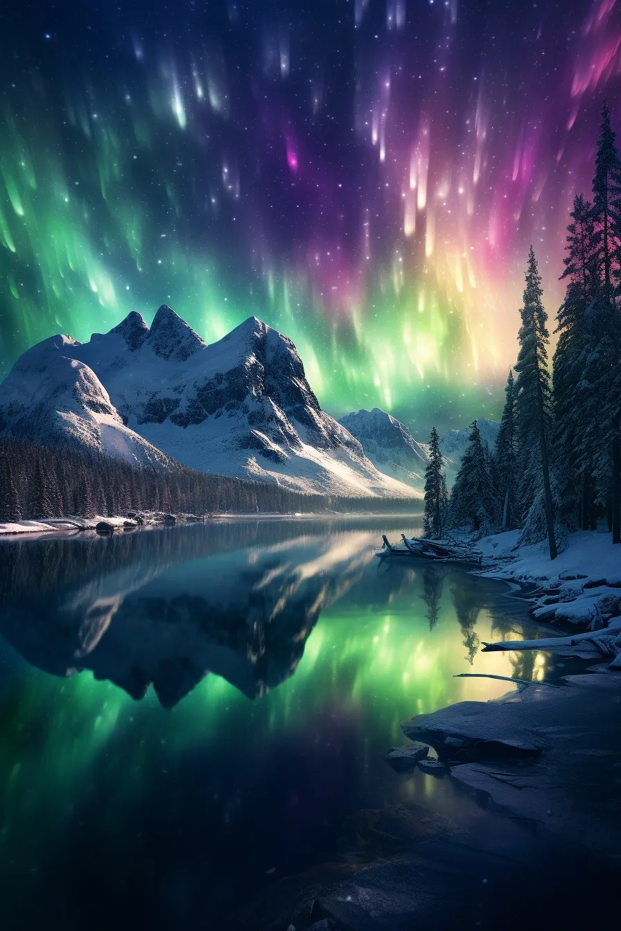 Magnificent aurora borealis