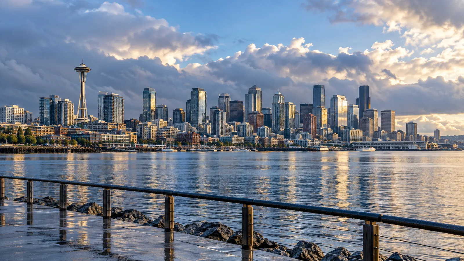Seattle skyline across the water