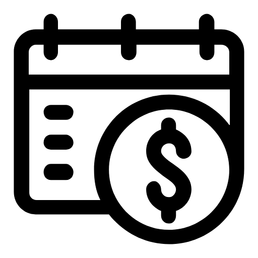 Payment calendar icon