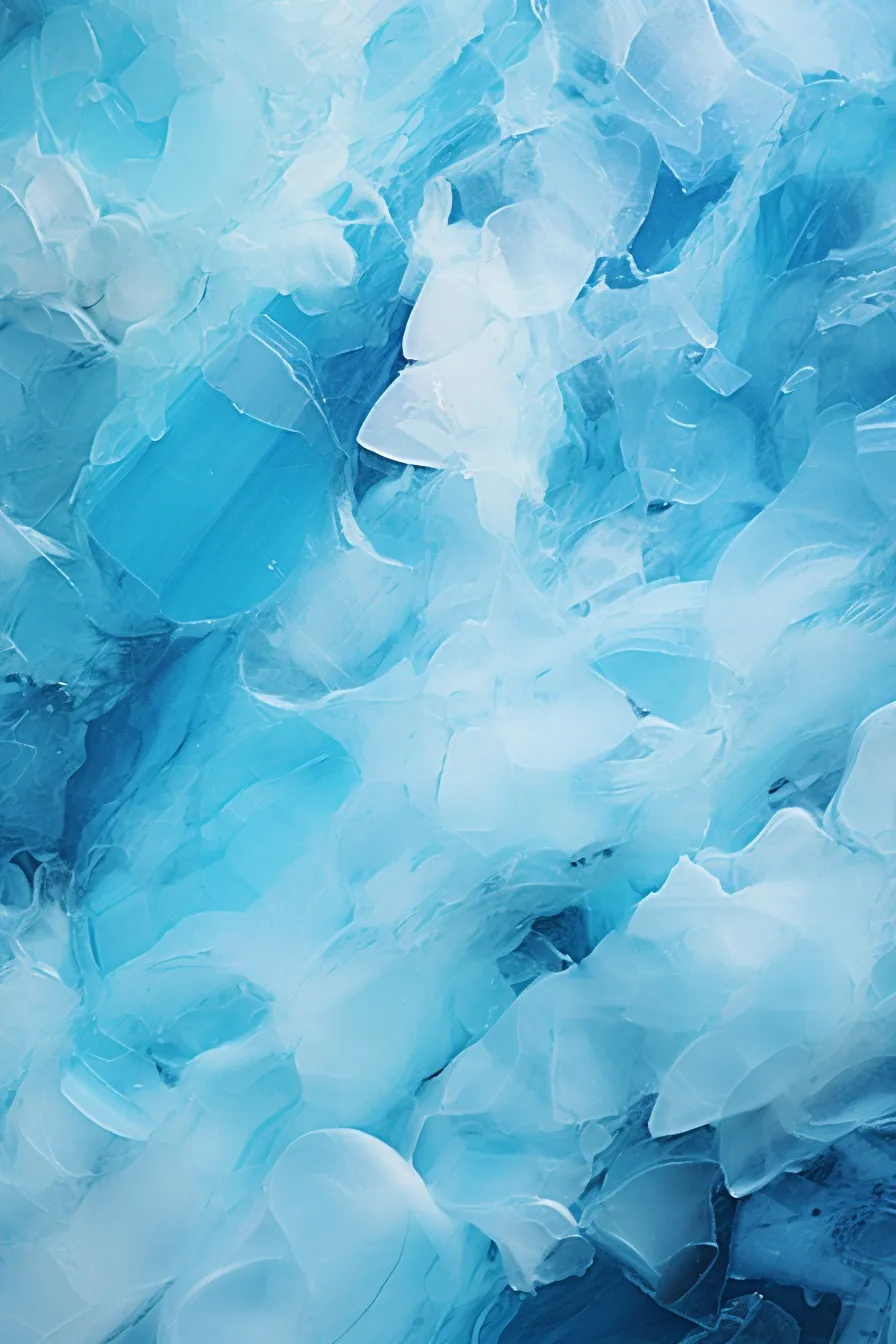 Glacier ice formations