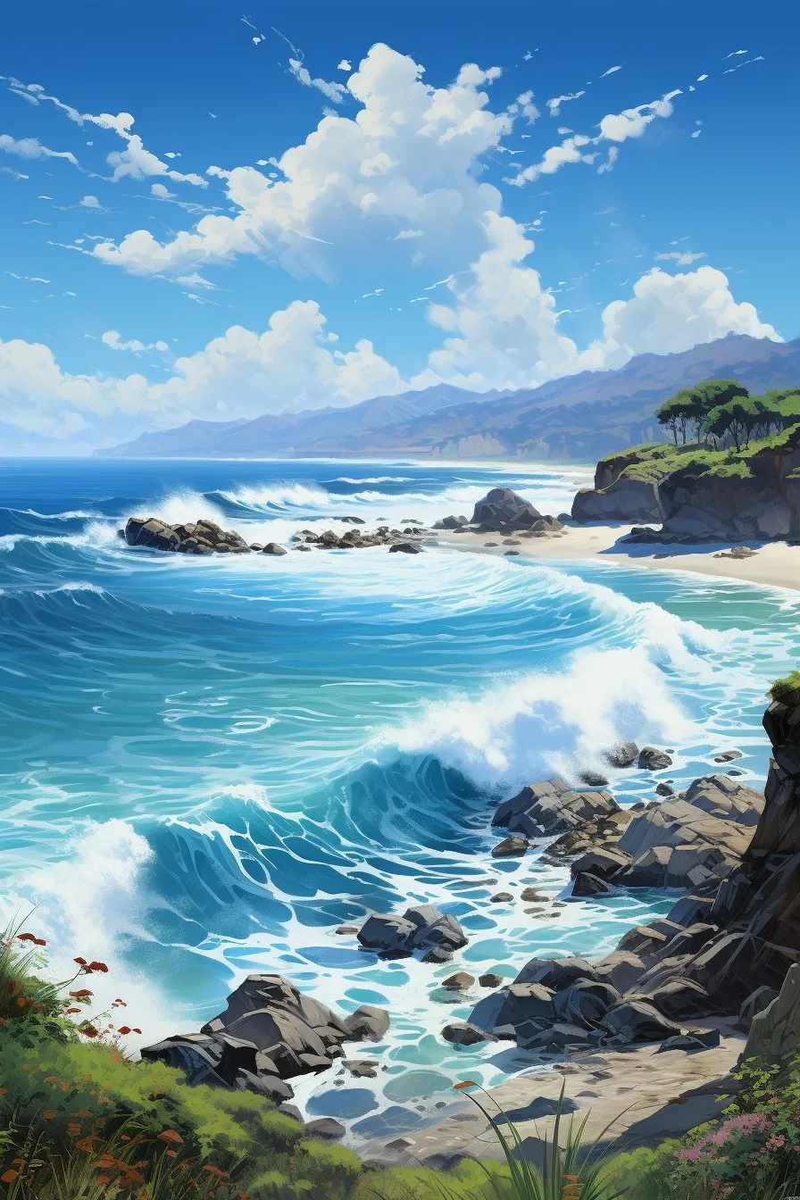 Scenic ocean bluff