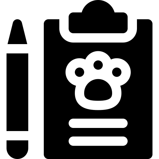 Pet health record icon