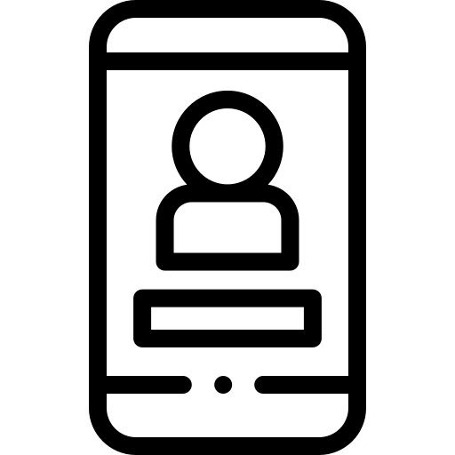 Mobile contact icon