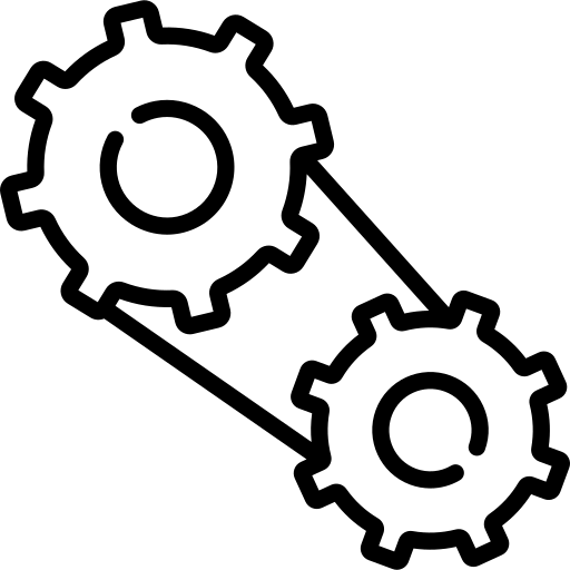 Gear mechanism icon