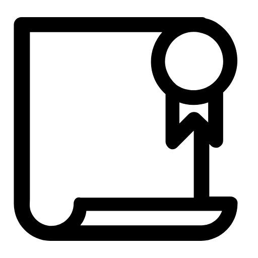 Diploma scroll icon