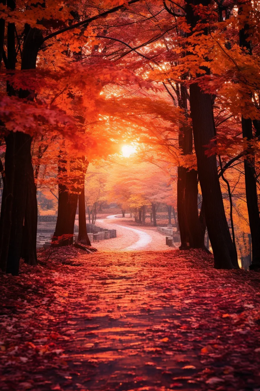 Autumn forest colours