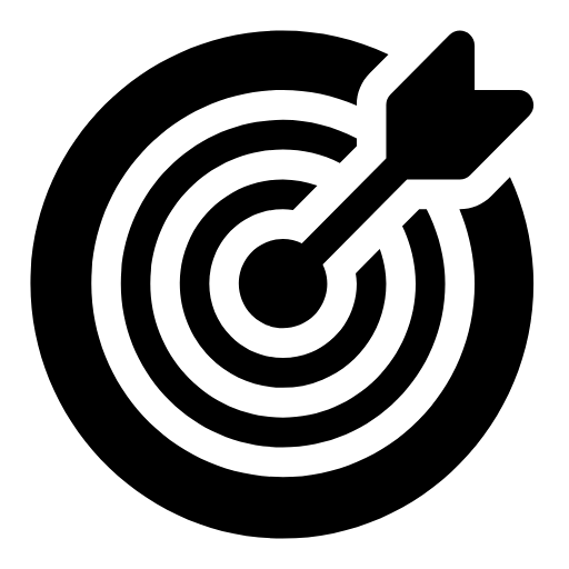 Target with arrow icon