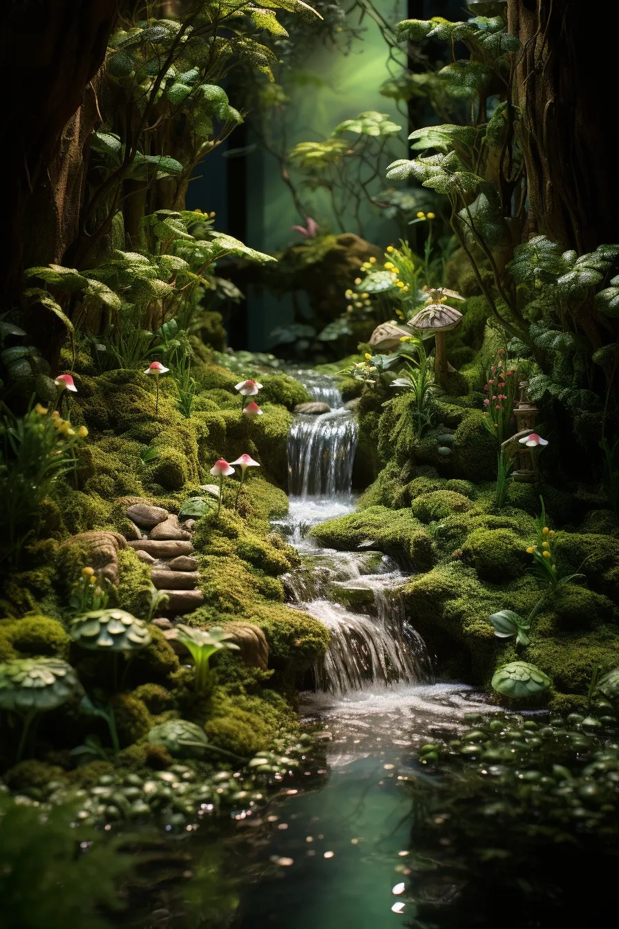 Peaceful woodland brook