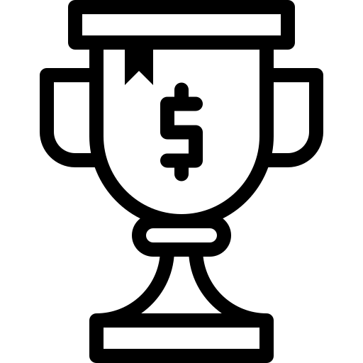 Financial award icon