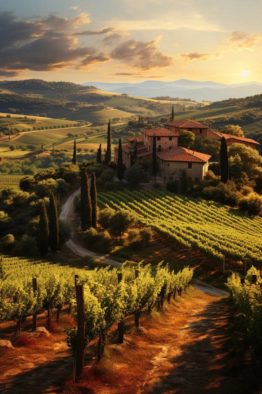 Tuscan vineyard