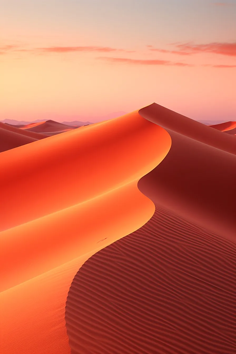 Sand dunes at twilight