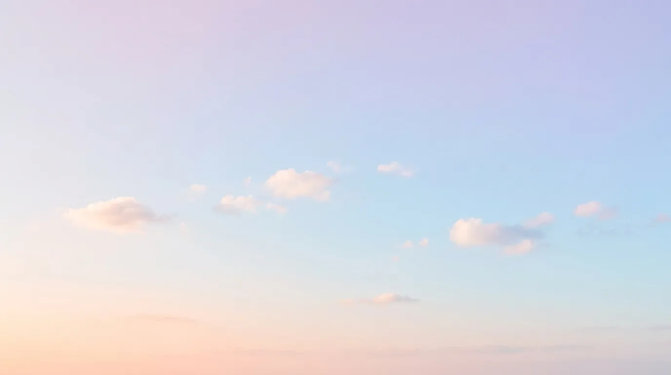 Soft pastel sky with clouds