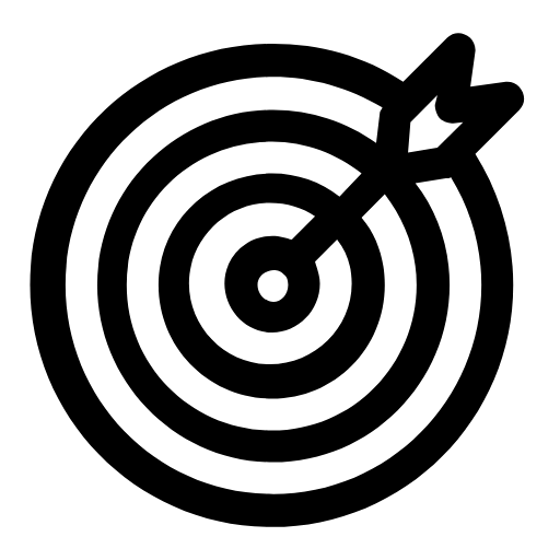 Target with arrow icon