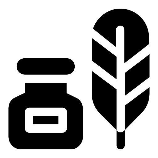 Ink and quill icon