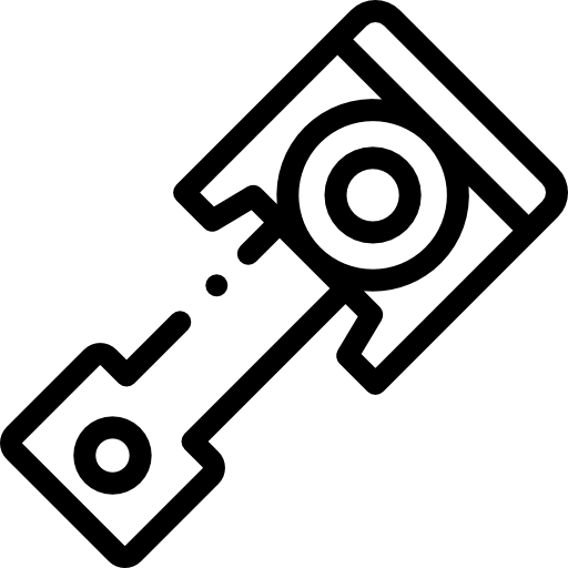 Piston and connecting rod icon