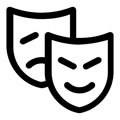 Theatre masks icon