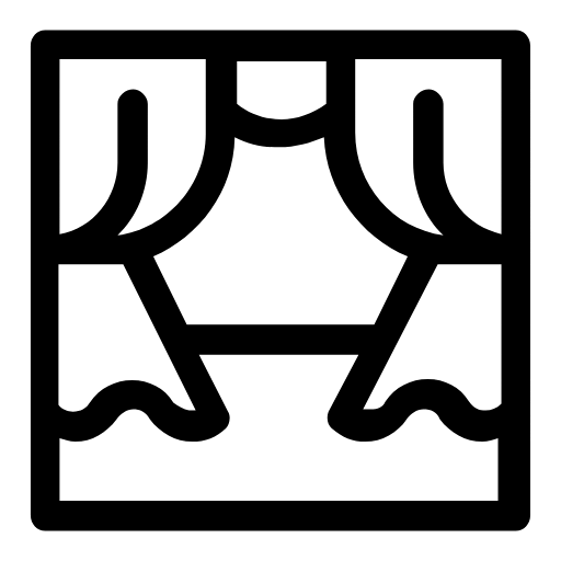 Theatre stage icon
