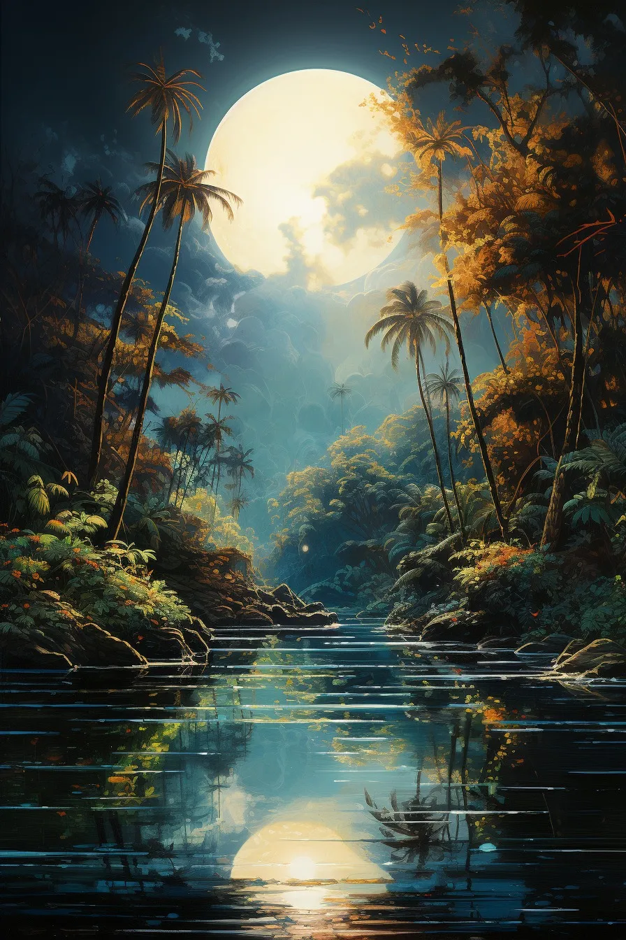 Still tropical lagoon