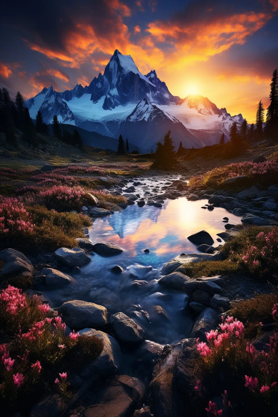 Majestic mountain landscape