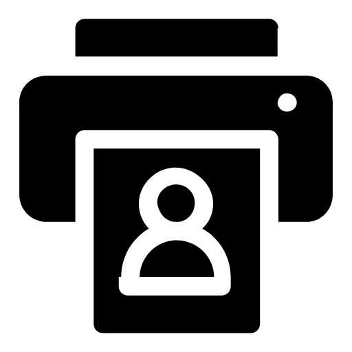 ID card printing icon