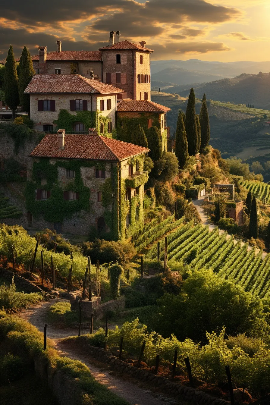 Tuscan vineyard