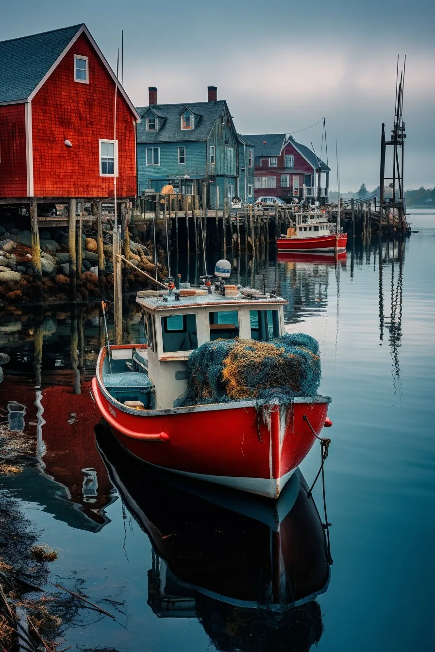 New England fishing village