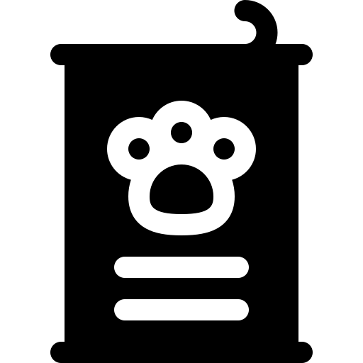 Pet food can icon