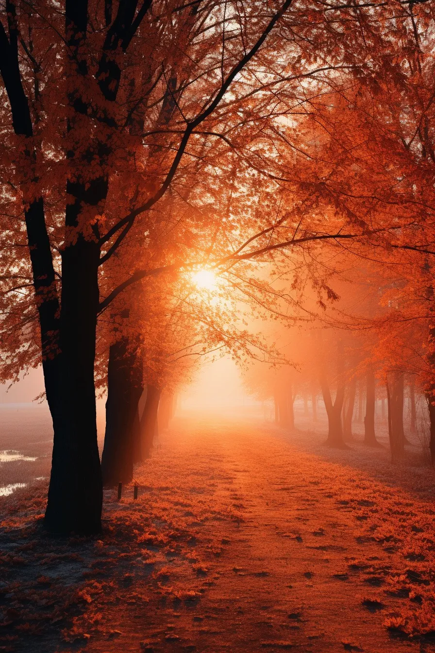 Autumn forest colours