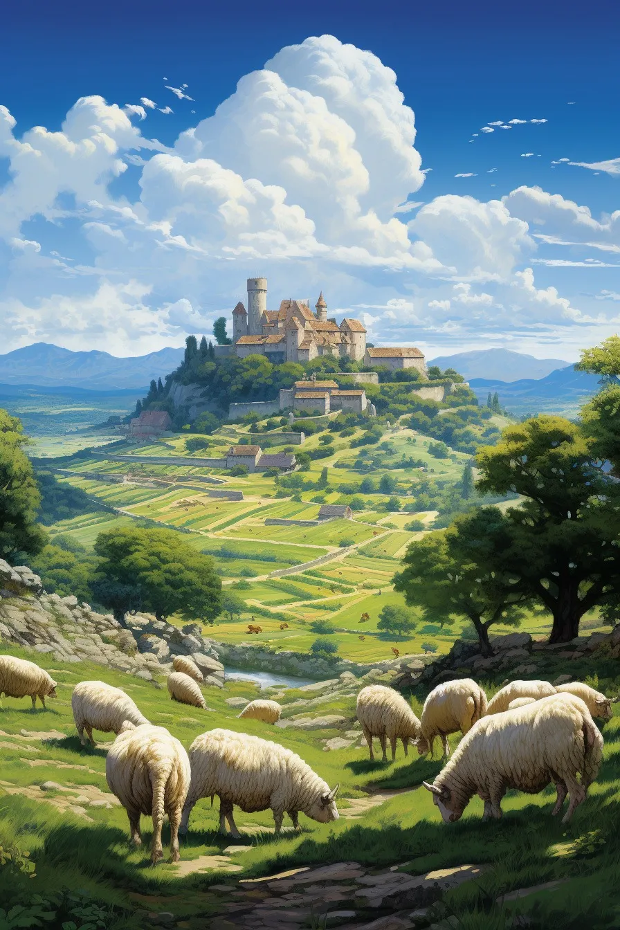 Fortress on a green hilltop
