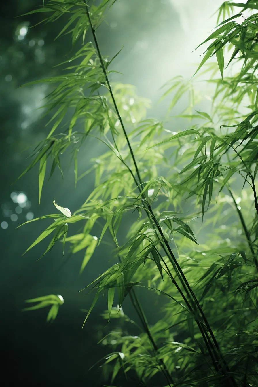 Peaceful bamboo grove