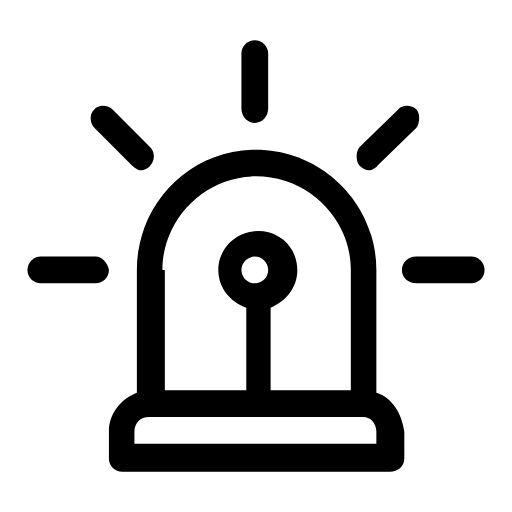 Emergency siren icon