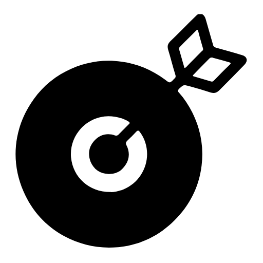 Target with arrow icon